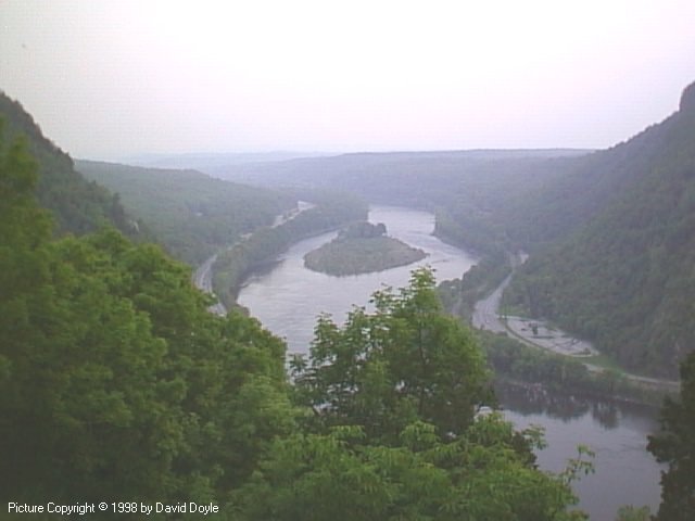 Scenic view of Indian Head & Delaware Water Gap