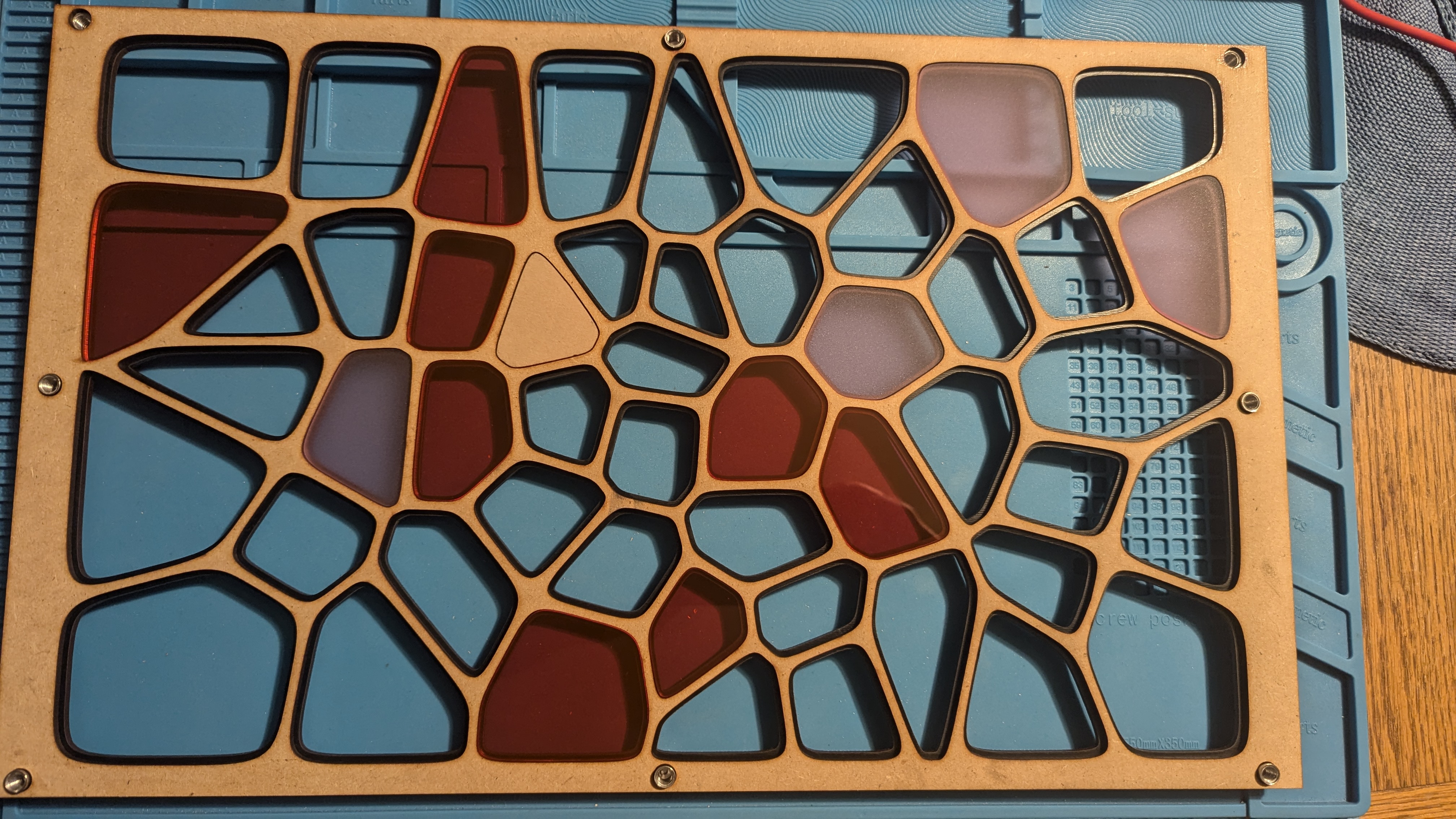 Assembly - starting to add the acrylic